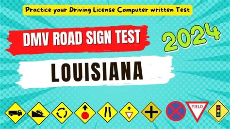 Louisiana Dmv Written Road Signs Test 2024 Driving License Dmv