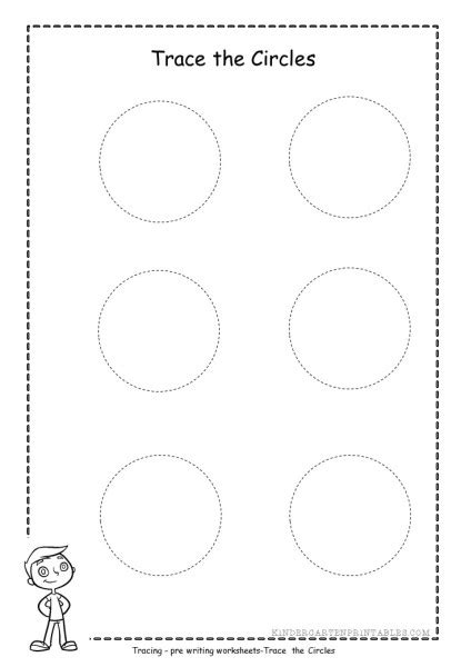 Tracing Circle Worksheets