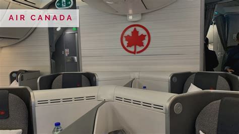 Como Voar Na Classe Executiva Da Air Canada Youtube