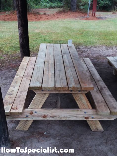 Diy Pallet Picnic Table Plans Brokeasshome