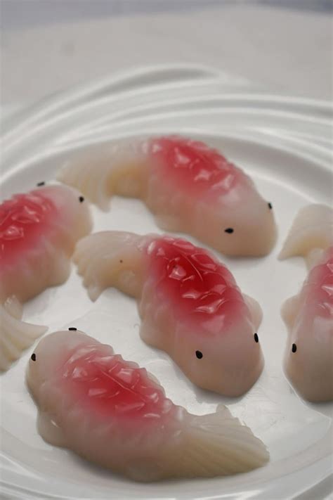 Koi Fish Jelly With Coconut Milk 鲤鱼香椰果冻 Beautiful Voyager Recipe