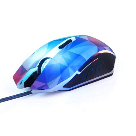 Gm 1000 3200dpi 5 Buttons Led Wired Gaming Mouse Dazzle Diamon Edition