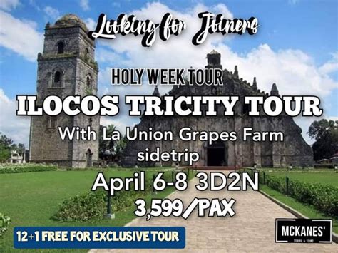 Ilocos Tour, Tickets & Vouchers, Local Attractions & Transport on Carousell