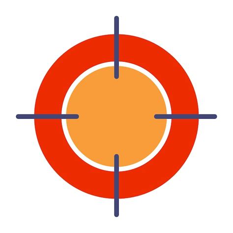 Premium Vector Target Line Icon Aim Focus Precision Goal Center