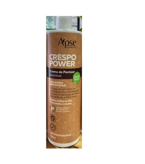 Apse Crespo Power Creme De Pentear Litro Creme De Pentear