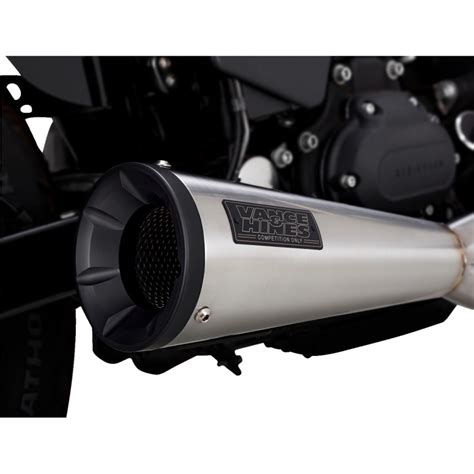 Vance Hines Into Upsweep Exhaust Brushed For Harley Dyna