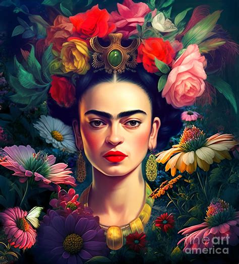 Frida Kahlo Self Portrait Canvas Print 60 OFF