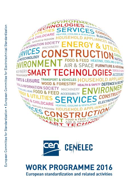 Découvrez Le Programme De Travail 2016 Du Cen Et Du Cenelec