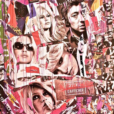 Brigitte Bardot Serge Gainsbourg Street Art Pop Art Collage