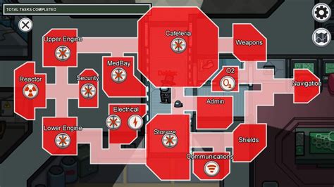 Among Us Skeld Map Layout