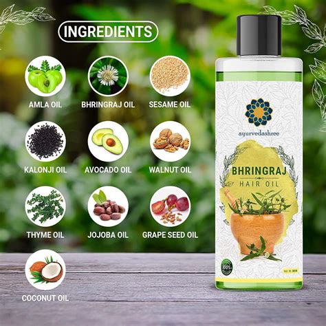 Ayurvedashree Bhringraj Hair Oil 676 Fl Oz Infused With Bhringraj Amla Kalonji And