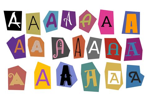 Alphabet A Vector Cut Newspaper And Magazine Letters Paper Style