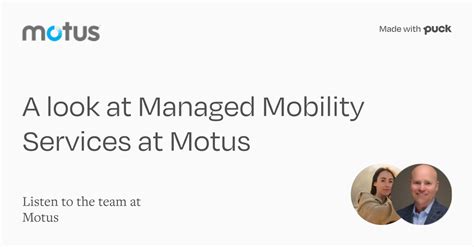 Meet Mitch Evp And Gm Managed Mobility Services At Motus Employer