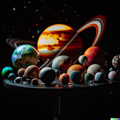 David × Dall·e A Magical Diorama Of The Solar System