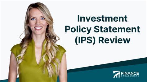 Investment Policy Statement Ips Review Definition And Process