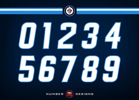 Puck Marks All Nhl Teams Unique Number Font Design