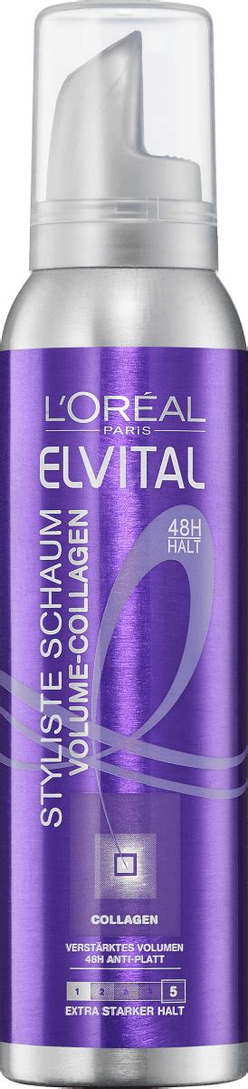 L ORÉAL PARiS ELVITAL Schaumfestiger Styliste Volume Collagen 150 ml