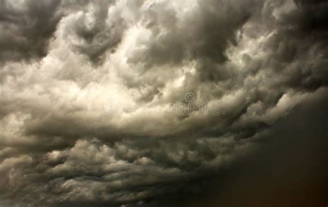 Dramatic Stormy Sky Dark Clouds Before Rain Stock Image Image Of