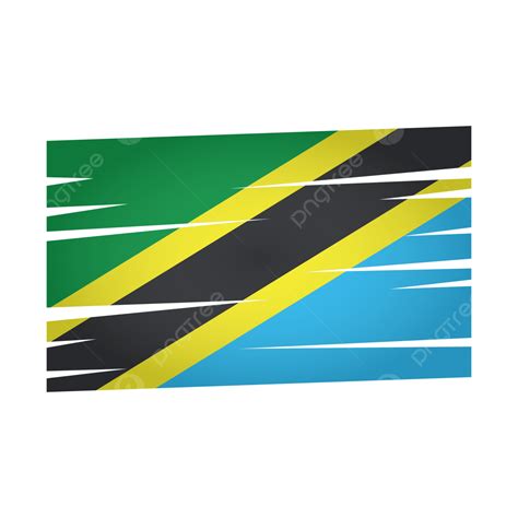 Vector De Bandera De Tanzanía Con Fondo Transparente PNG Tanzania