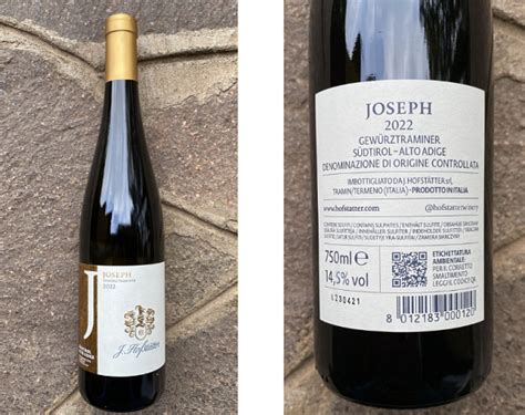 Gewürztraminer Joseph Alto Adige D O C Hofstätter Blog Wineshop it