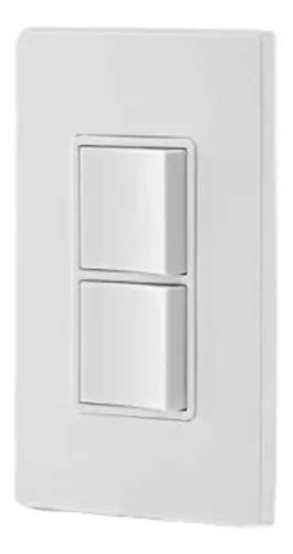 Apagador Duplex Decorativo Con Placa Color Blanco Leviton Envío gratis