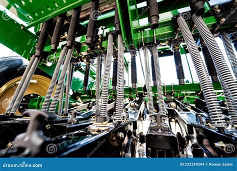 New Modern Agricultural Machinery and Equipment Details Stock Photo - Image of industry, plow ...