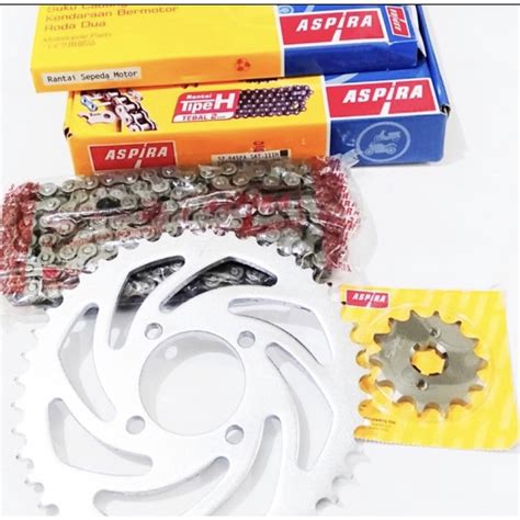 Jual GEARSET PAKET SUZUKI SATRIA FU LAMA BARONG 43 14T 120H MERK