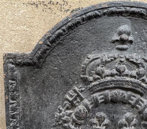 Plaque De Chemin E Du Xixe Si Cle Aux Armes De France Et Colliers De L