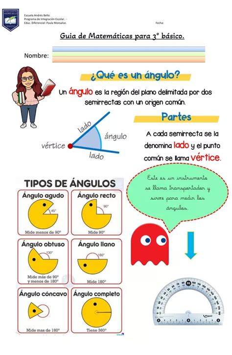 Ángulos Para Cuarto De Primaria Fichas Gratis Ficha Interactiva De Angulos Para Grado 4 Images