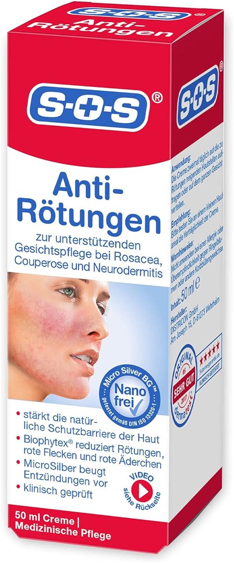 SOS Anti Rötungen Creme reduziert Hautrötungen im Gesicht