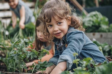 Un Enfant Qui Apprend Jardiner Photo Gratuite