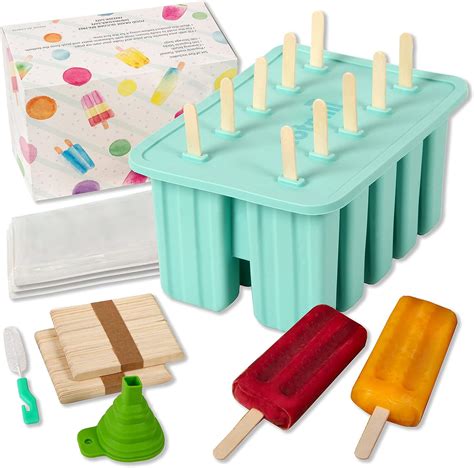 Cotmill Silicone Popsicle Mold Set Premium Reusable Home Made Ice Pops