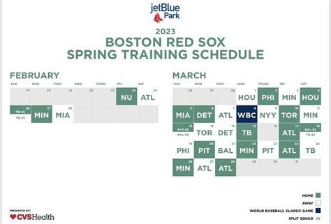 Boston Red Sox 2023 Schedule: Spring Training TV and Radio Listings