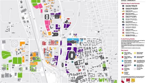 Ohio State Football Parking Map Information Vs Toledo