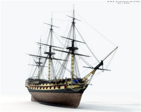 HMS Agamemnon, 64 by Martocticvs on DeviantArt