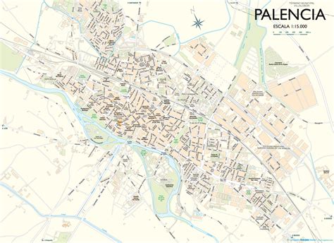 Mapa De Palencia Tamaño Completo