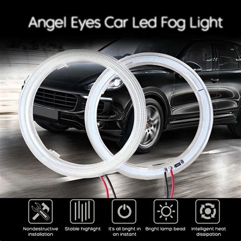 Super Bright Halo Rings Cob Led Angel Eyes Headlight Mm Mm Mm