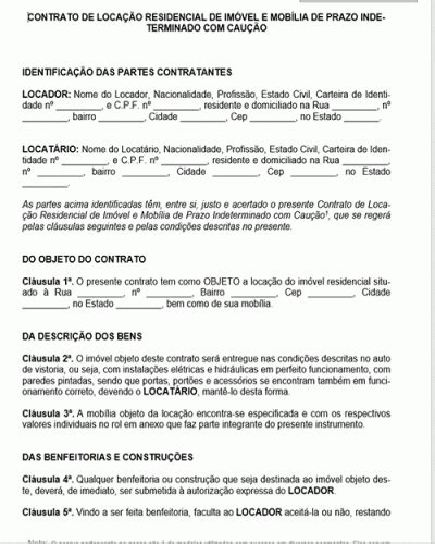 Refer Ncia Para Um Contrato De Loca O Residencial De Im Vel E Mob Lia