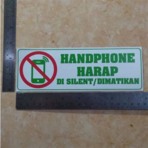 Jual Stiker Dinding Tanda Sign Matikan Hp Shopee Indonesia