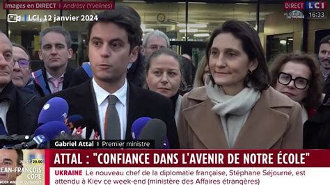 Je veux faire de lécole une priorité absolue assure Gabriel Attal