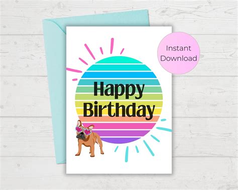 Colorful Happy Birthday Card for Friend Birthday Card for Kids, Card ...