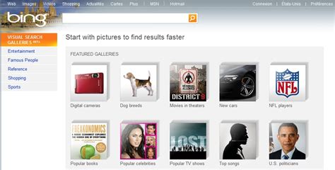 Bing Visual Search Un Moteur De Recherche En Images