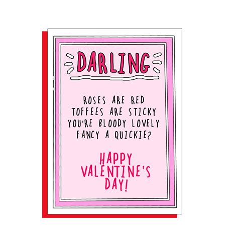 Darling funny Valentine Card - Go La La Greeting Cards & Gifts