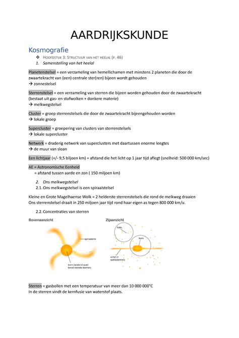 H3 H4 AARDRIJKSKUNDE Kosmografie HOOFDSTUK 3 STRUCTUUR VAN HET