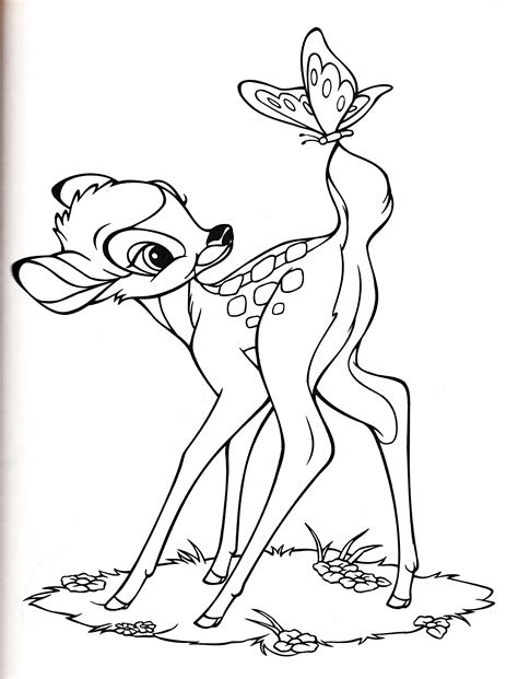 Walt Disney Coloring Pages Bambi Walt Disney Dibujos Para Colorear ...