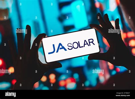 In this photo illustration, the JA Solar Holdings logo is displayed on ...