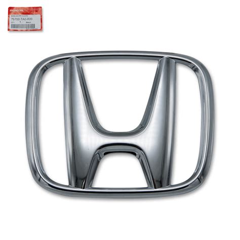 Genuine Front Logo Emblem Grille Silver Fits Honda Civic Accord Cr V