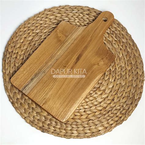 Jual Talenan Kayu JATI Model Pingul Ukuran 17x34 Cm Shopee Indonesia