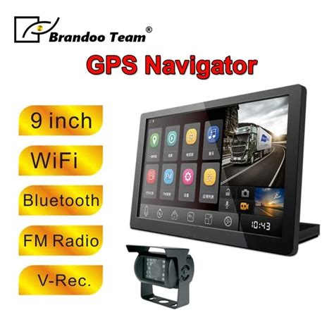 9inch WIFI bluetooth GPS bus lorry Car GPS truck Navigation with dual ...