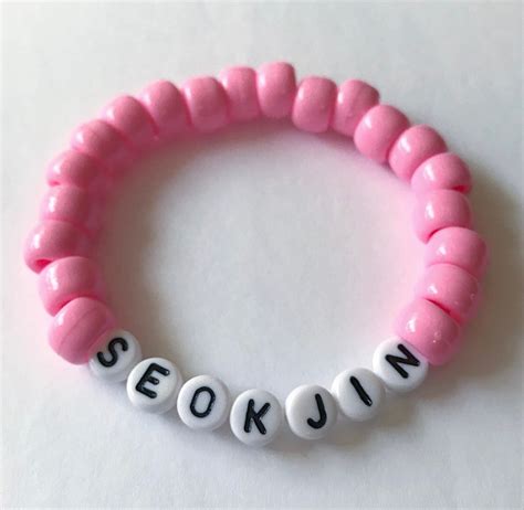 Pulsera Jin Pulseras Para Miembros De Bts Etsy